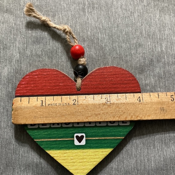 Afrocentric LOVE Wooden Ornaments (2) - Picture 6 of 8